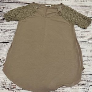 Zenana lace top mocha